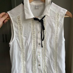 Lace detail shirt